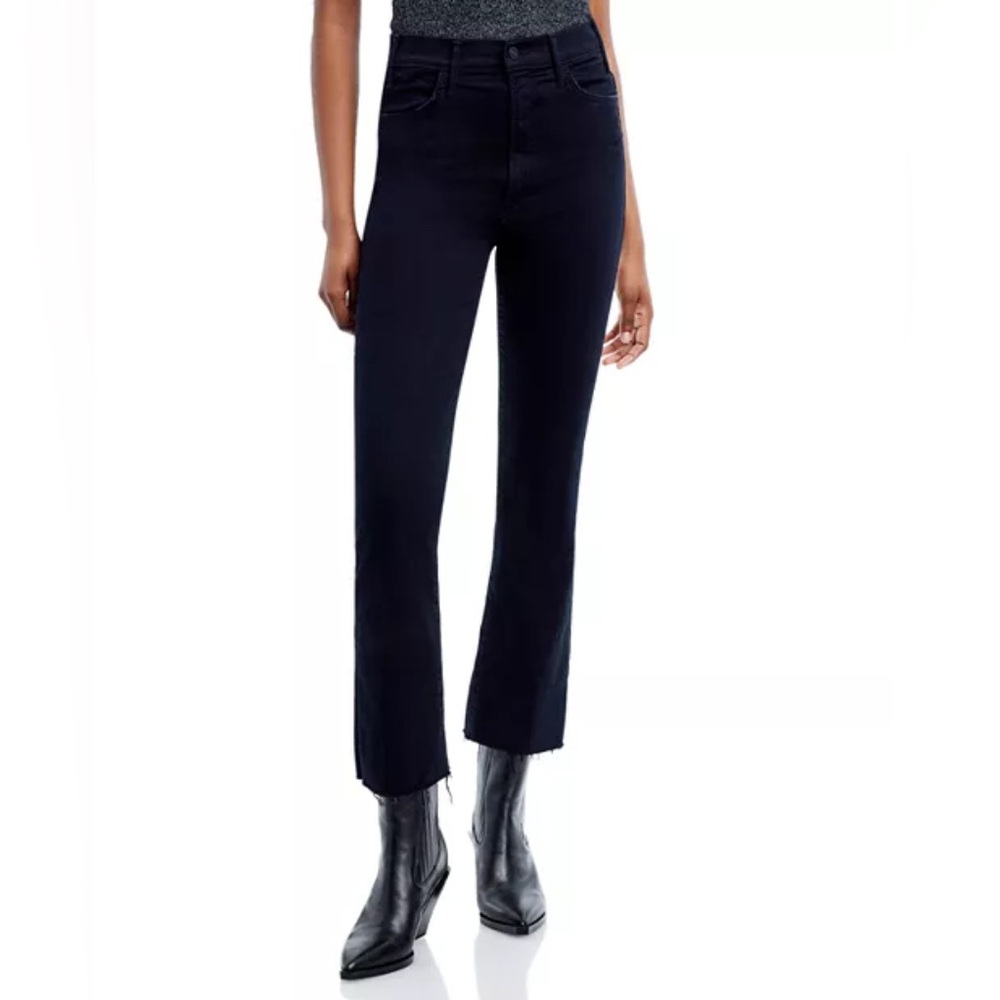 Mother hustler ankle fray jeans in not guilty wash sz 30